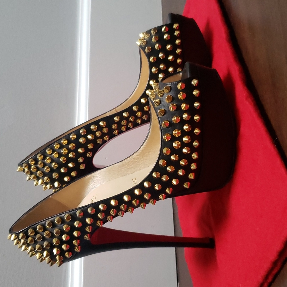 Christian Louboutin Lady Peep Spikes size 37